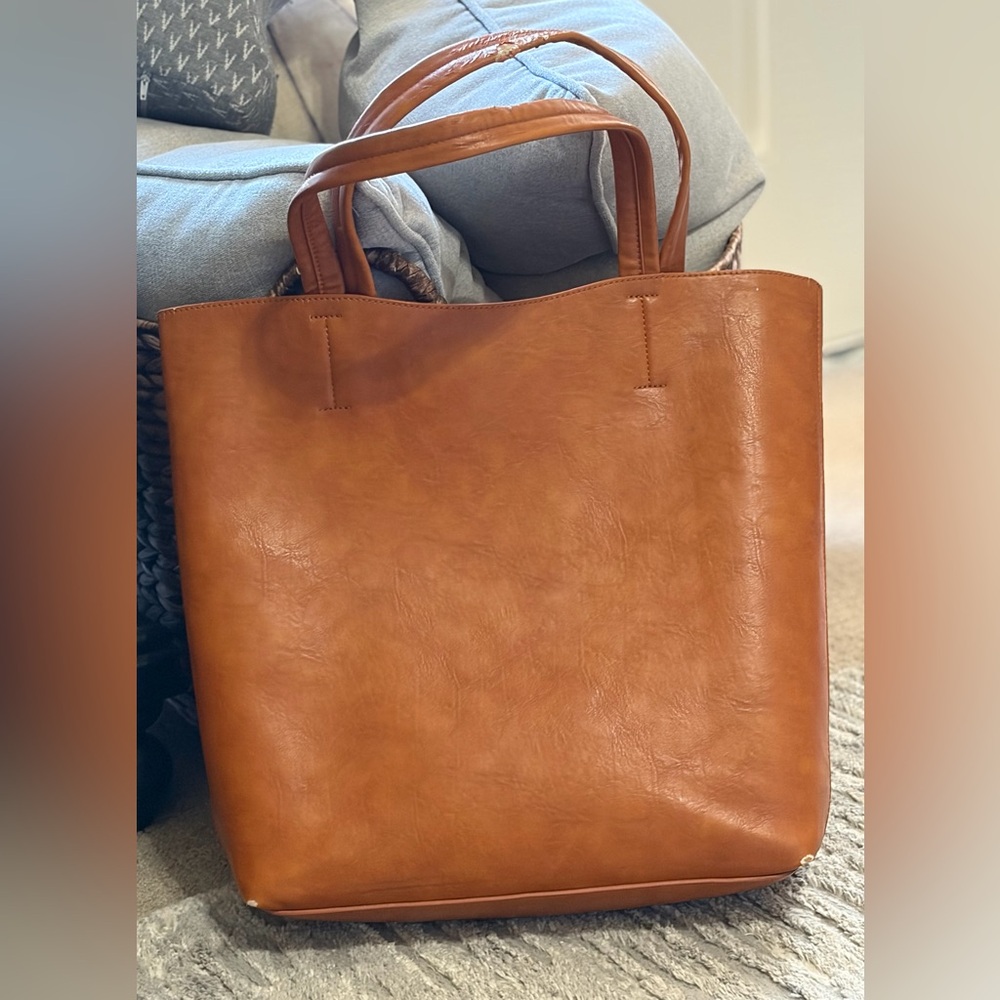 Sole Society Rich Brown Tote Bag
